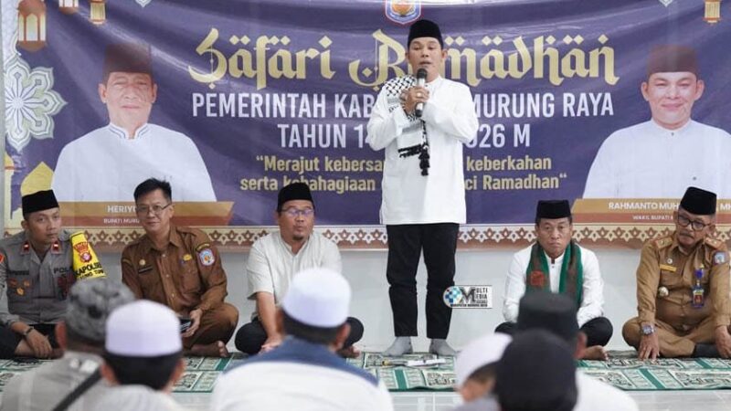 Wagub Mura Laksanakan Safari Ramadan di Kecamatan Laung Tuhup