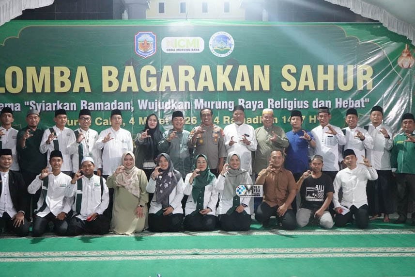 Wakil Bupati Rahmanto Muhidin Lepas Peserta Lomba Bagarakan Sahur Ramadan Fest III ICMI Orda Mura