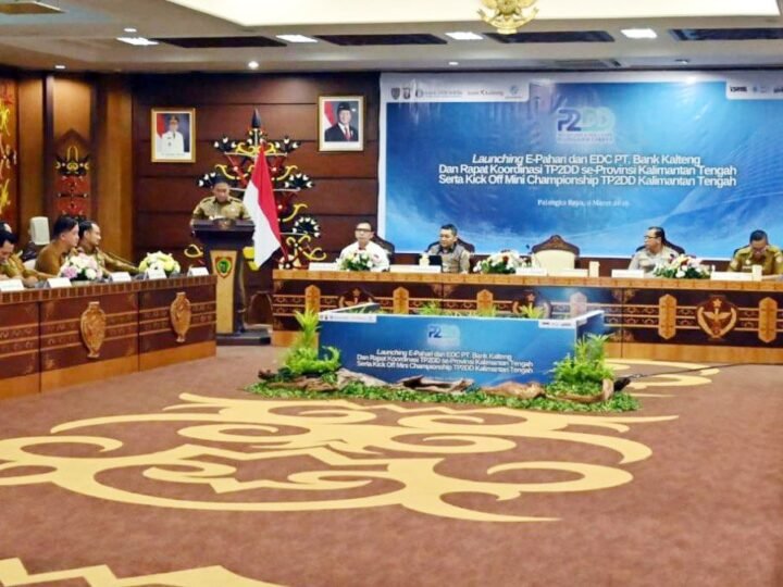 Wagub Launching E-Pahari dan EDC PT. Bank Kalteng dan Rakor TP2DD